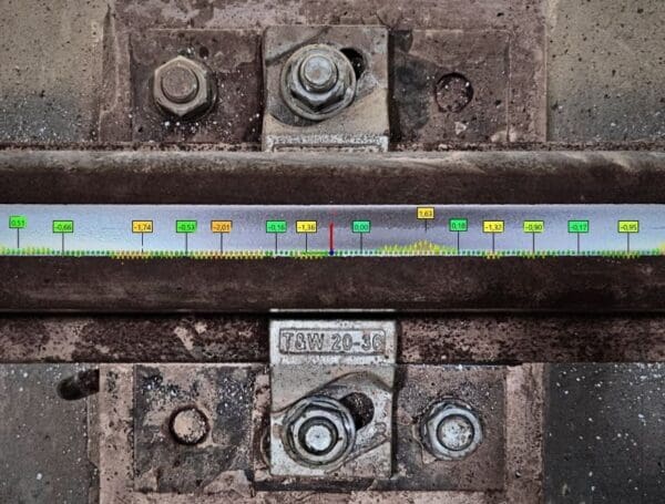 Geometria szyny – pomiary układnicy magazynowej