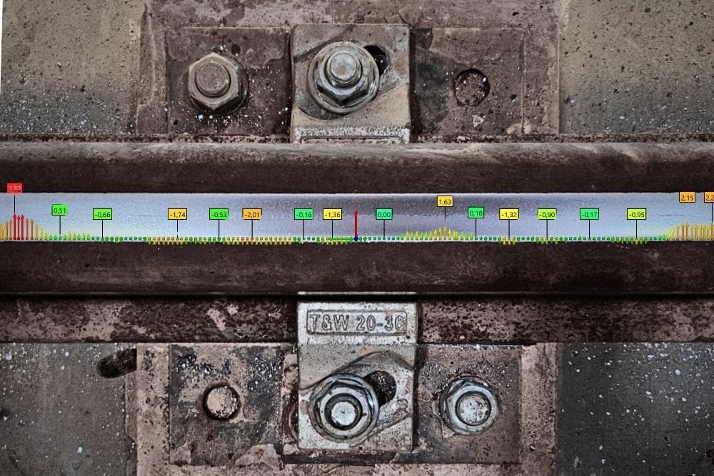 Geometria szyny – pomiary układnicy magazynowej